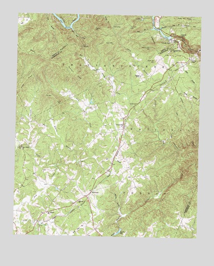 Tallulah Falls, GA USGS Topographic Map