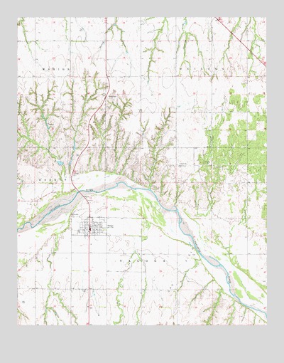 Taloga, OK USGS Topographic Map