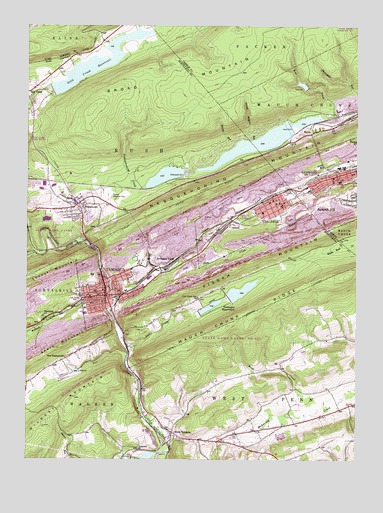 Tamaqua, PA USGS Topographic Map