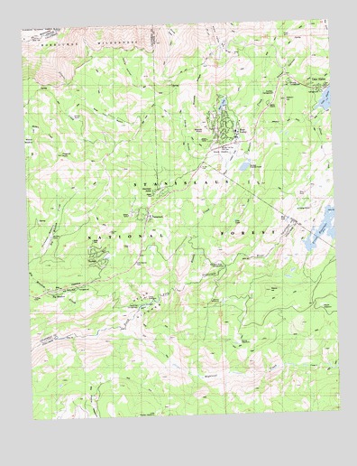Tamarack, CA USGS Topographic Map