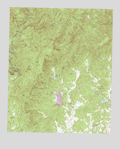 Tamassee, SC USGS Topographic Map