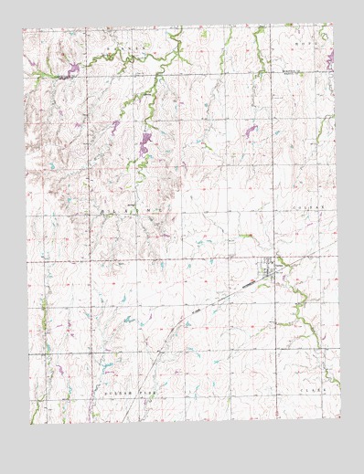 Tampa, KS USGS Topographic Map