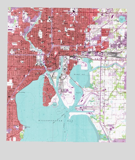 Tampa, FL USGS Topographic Map