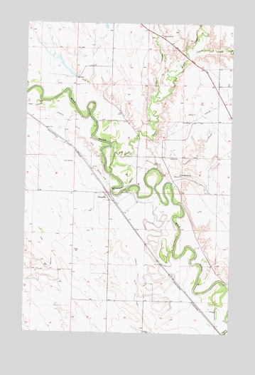 Tampico, MT USGS Topographic Map