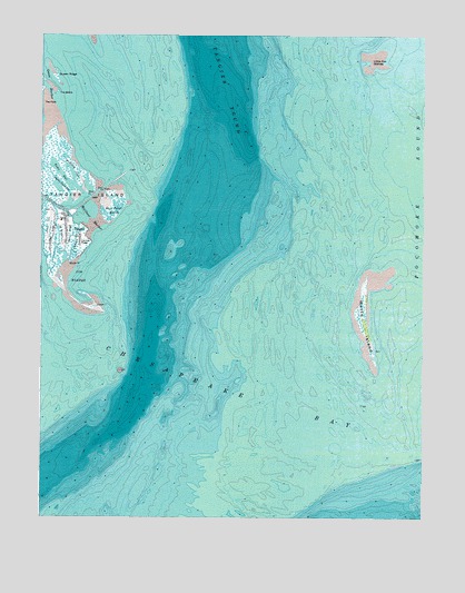 Tangier Island, VA USGS Topographic Map