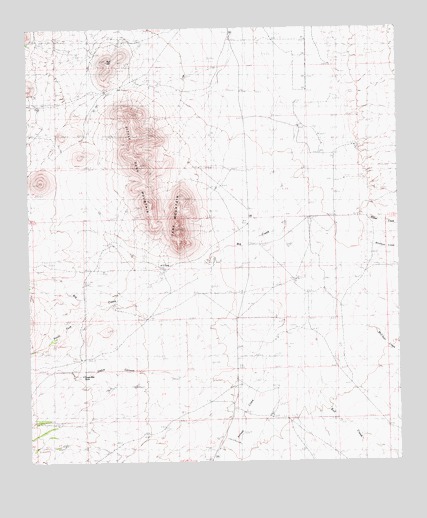 Tank Mountain, NM USGS Topographic Map