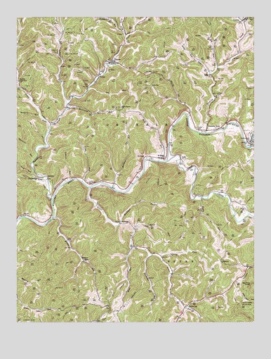 Tanner, WV USGS Topographic Map
