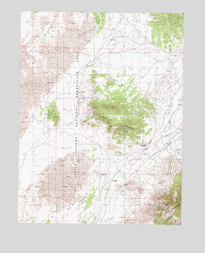 Tanner Creek Narrows, UT USGS Topographic Map