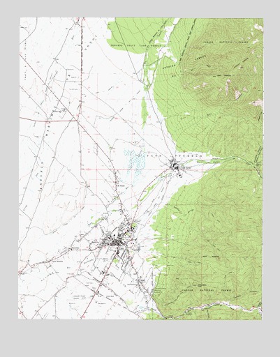 Taos, NM USGS Topographic Map