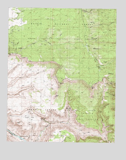 Tapeats Amphitheater, AZ USGS Topographic Map