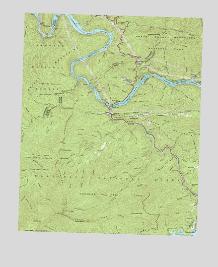 Tapoco, NC USGS Topographic Map