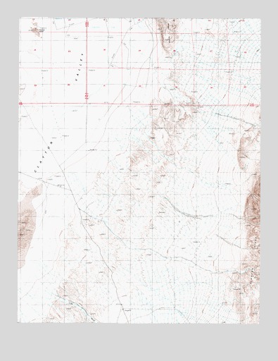 Alcatraz Island, NV USGS Topographic Map