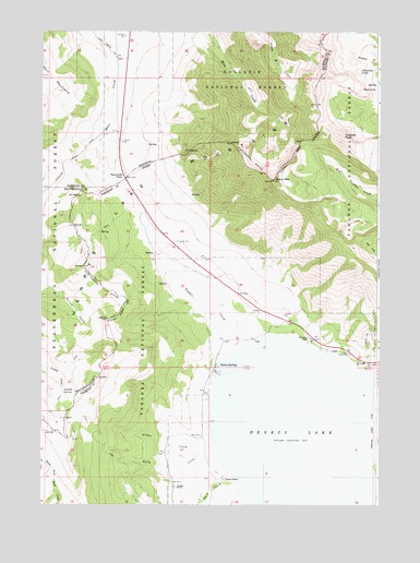 Targhee Peak, ID USGS Topographic Map