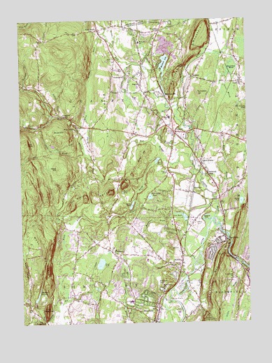 Tariffville, CT USGS Topographic Map