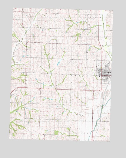 Tarkio West, MO USGS Topographic Map