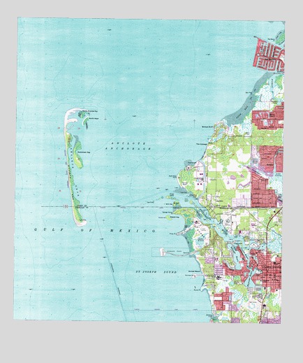 Tarpon Springs, FL USGS Topographic Map