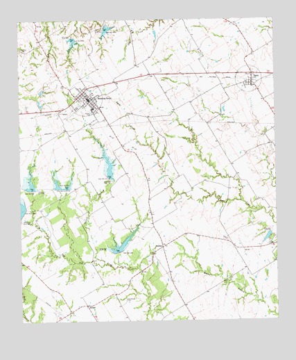 Blooming Grove, TX USGS Topographic Map