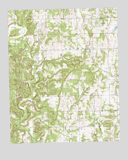 Tate Mountain, OK USGS Topographic Map