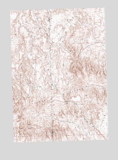 Tatman Mountain, WY USGS Topographic Map