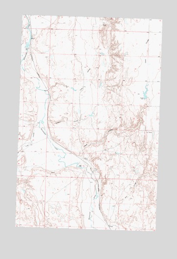 Tattnall, MT USGS Topographic Map