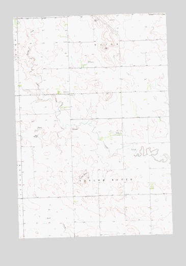 Taylor Butte, ND USGS Topographic Map