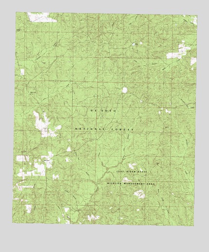 Taylor Hill, MS USGS Topographic Map