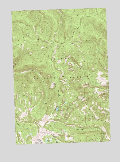 Taylor Mountain, ID USGS Topographic Map