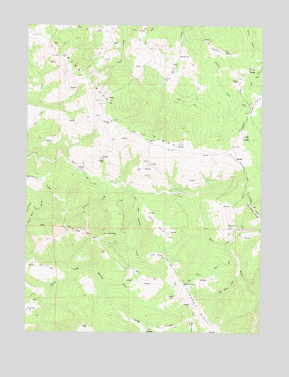 Taylor Peak, CA USGS Topographic Map