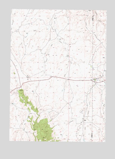 Taylor Ranch, WY USGS Topographic Map