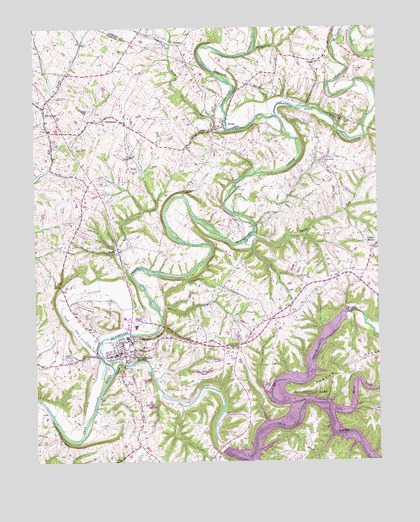 Taylorsville, KY USGS Topographic Map