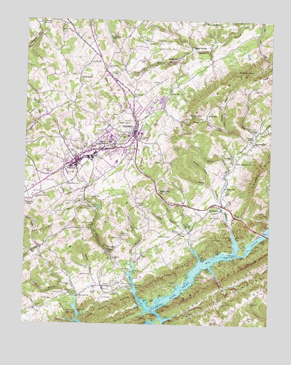 Tazewell, TN USGS Topographic Map