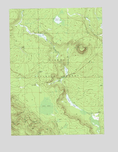 Tea Table Mountain, OR USGS Topographic Map