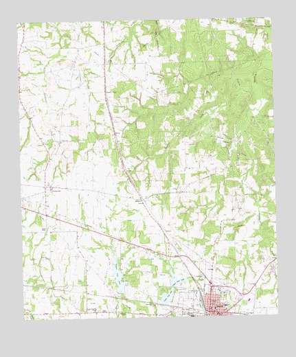 Teague North, TX USGS Topographic Map
