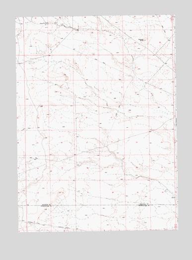 Teakettle Butte, WY USGS Topographic Map