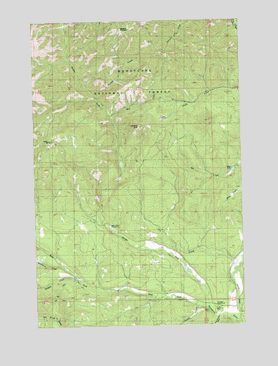Teanaway Butte, WA USGS Topographic Map