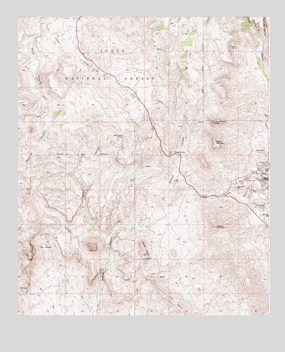 Teapot Mountain, AZ USGS Topographic Map