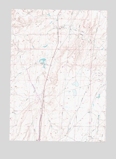 Teapot Rock, WY USGS Topographic Map