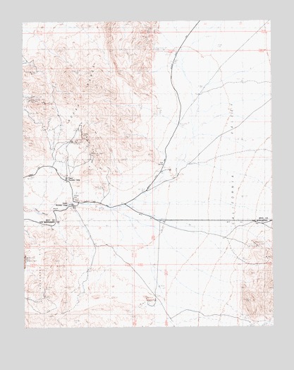 Tecopa Pass, CA USGS Topographic Map
