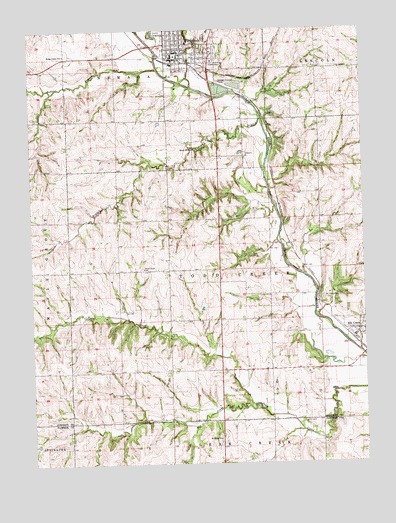 Tecumseh, NE USGS Topographic Map
