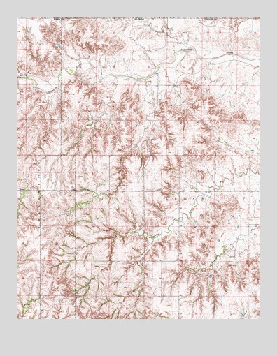 Tegarden NW, OK USGS Topographic Map