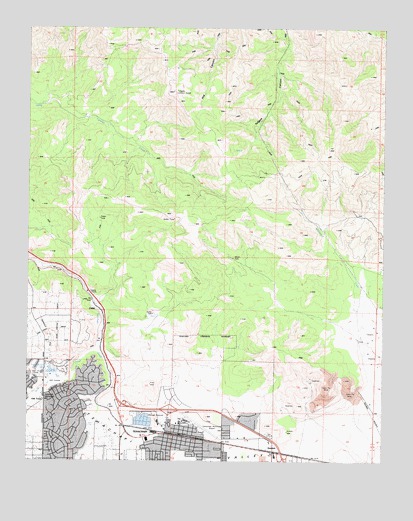 Tehachapi North, CA USGS Topographic Map