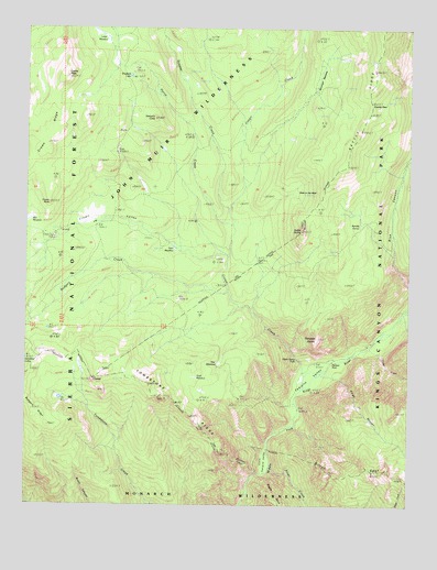 Tehipite Dome, CA USGS Topographic Map
