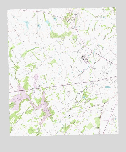 Tehuacana, TX USGS Topographic Map