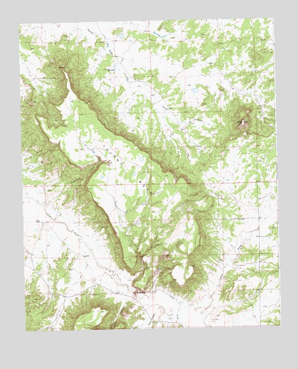 Tejana Mesa, NM USGS Topographic Map