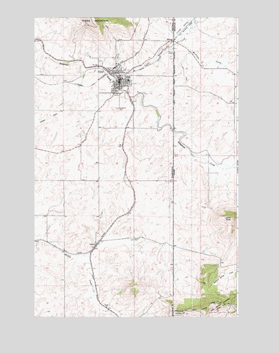 Tekoa, WA USGS Topographic Map