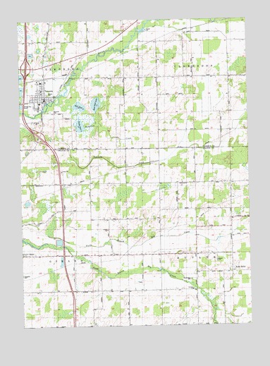 Tekonsha, MI USGS Topographic Map