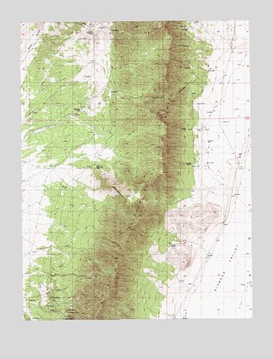 Telegraph Canyon, NV USGS Topographic Map