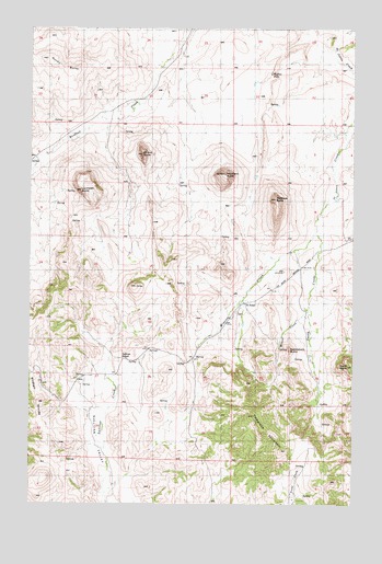 Telegraph Mountain, MT USGS Topographic Map