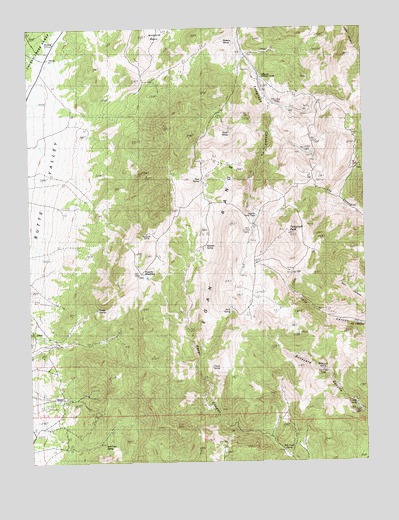 Telegraph Peak, NV USGS Topographic Map