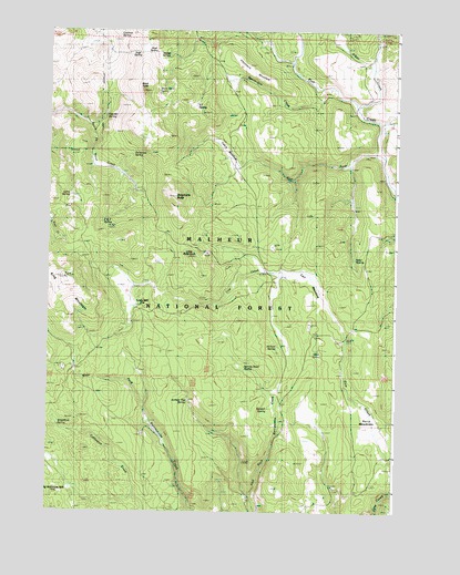 Telephone Butte, OR USGS Topographic Map